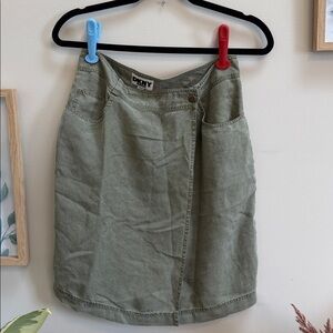 DKNY Olive Green Skirt